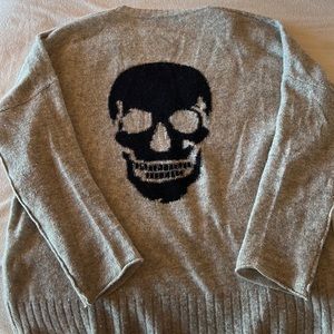 Skull Cashmere Wool/Cashmere Sweater size small
